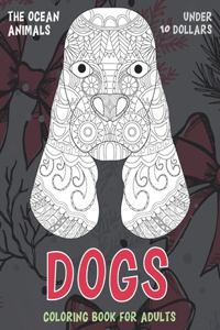 Coloring Book for Adults The Ocean Animals - Under 10 Dollars - Dogs
