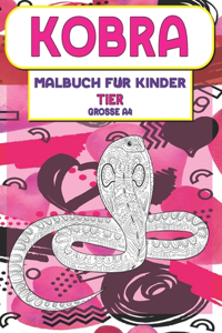 Malbuch für Kinder - Grosse A4 - Tier - Kobra