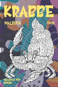 Malbuch - Malbuch für Kinder - Tiere - Krabbe