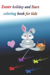Easter holiday and Stars coloring book for kids