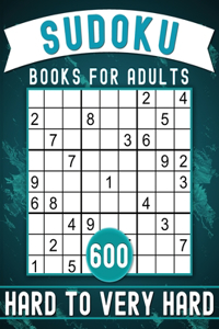 Sudoku Books for Adults Hard to Very Hard Large Print with Answers
