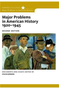 Major Problems in American History, 1920-1945