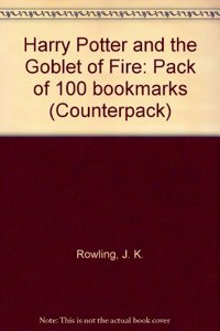 Harry Potter and the Goblet of Fire: Pack of 100 bookmarks (Counterpack)