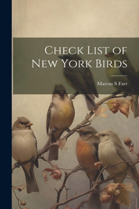 Check List of New York Birds