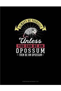 Always Be Yourself Unless You Can Be An Opossum Then Be An Opossum