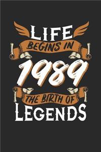 Life Begins in 1989 the Birth of Legends