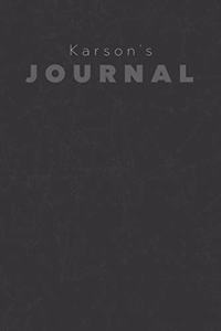 Karson's Journal
