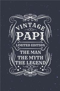 Vintage Papi Limited Edition The Man The Myth The Legend