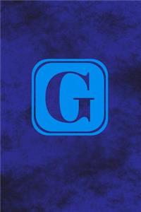 G - Single Letter Monogram Notebook
