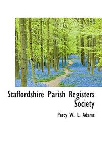 Staffordshire Parish Registers Society