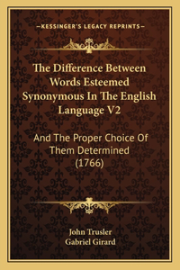 Difference Between Words Esteemed Synonymous In The English Language V2