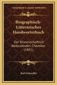 Biographisch-Litterarisches Handworterbuch