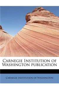 Carnegie Institution of Washington Publication