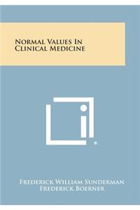 Normal Values in Clinical Medicine