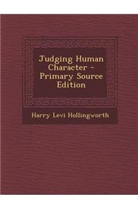 Judging Human Character