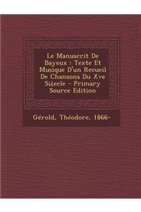 Manuscrit de Bayeux