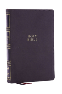 Nkjv, Compact Center-Column Reference Bible, Leathersoft, Gray, Red Letter, Comfort Print