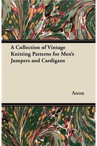 Collection of Vintage Knitting Patterns for Men's Jumpers and Cardigans