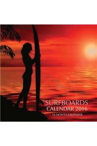 Surfboards Calendar 2016