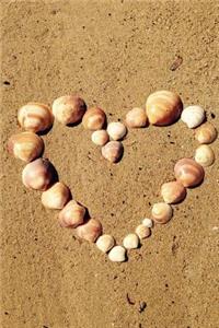 A Seashell Heart in the Sand Journal