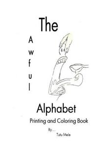 Awful Alphabet Printing and Coloring Book