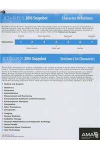 ICD-10 Snapshot 2016 Coding Cards ICD-10-PCs
