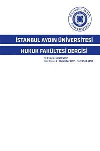 İstanbul Aydin �nİversİtesİ Hukuk Fak�ltesİ Dergİsİ