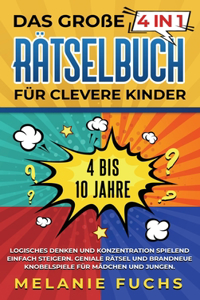 große 4 in 1 Rätselbuch für clevere Kinder