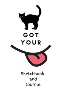 Cat Got Your Tongue: 120 pages Journal Sketching Doodling Drawing Notebook: Sketchbook and journal