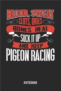 Blood Sweat clots dries. Shut up and keep Pigeon Racing