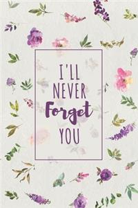 Password Book I'll Never Forget You