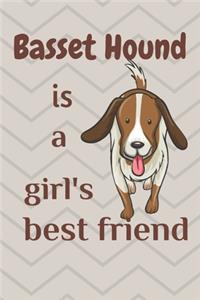 Basset Hound is a girl's best friend