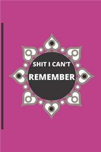 Shit I Can't Remember.