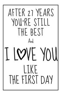 27 Year Anniversary Gift Notebook