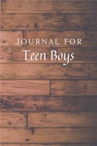 Journal For Teen Boys