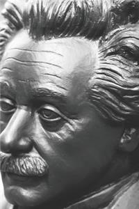 Statue of Albert Einstein - Blank Lined Notebook