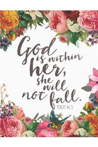 God is Within Her She will Not Fall. Psalm 46