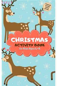 Christmas Activity Book for Kids Ages 4-8 Stocking Stuffers Pocket Edition