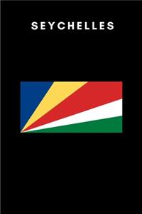 Seychelles: Country Flag A5 Notebook to write in with 120 pages