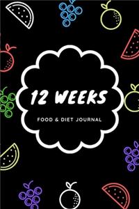 12 Weeks Food & Diet Journal
