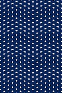 2020 Weekly Planner White Stars Blue Background Design Pattern 134 Pages