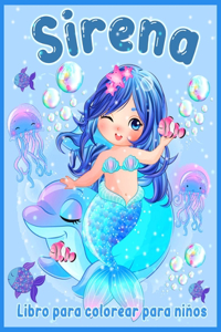 Sirena Libro Para Colorear