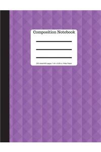 Composition Notebook - 200 Sheets/ 400 Pages 9.69 X 7.44 Size - Wide Ruled