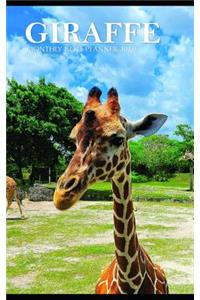 Giraffe Monthly Note Planner 2019 1 Year Calendar