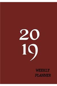 2019 Weekly Planner: Persian Plum Planner