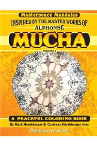 Mucha Masterpeace Mandalas Coloring Book Volume 1