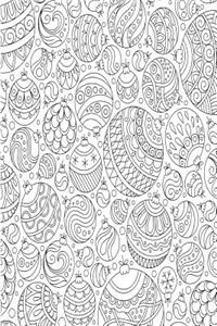 Color My Cover Christmas Journal - Baubles