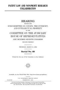 Patent law and non-profit research collaboration