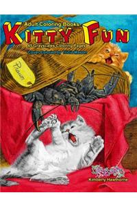 Adult Coloring Books Kitty Fun