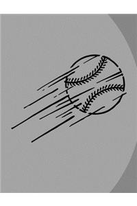 Baseball Journal Notebook - Lined Pages